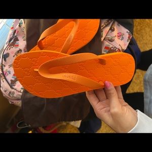 Gucci soft sandals idk they’re official name. I wish they actually fit me